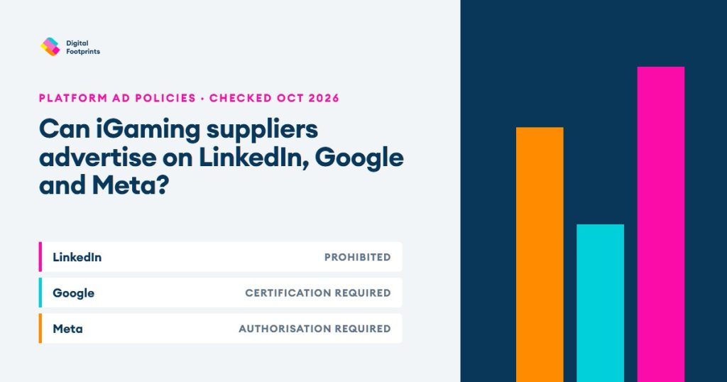 Can iGaming suppliers advertise on LinkedIn, Google and Meta?